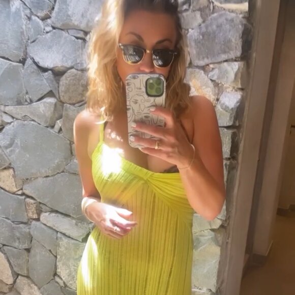 Cult Gaia June Knit Coverup In Citron - Picture 5 of 7